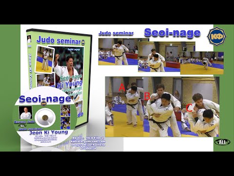 Judo lessons from South Korean judoka Jeon Ki Young. Seoi-nage. Ippon-seoi-nage.