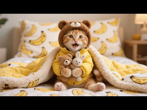 Ginger Kitten Can't Bear the Winter Cold, So Mama Cat Takes he to Buy Warm Blankets & Coats 🐱💕