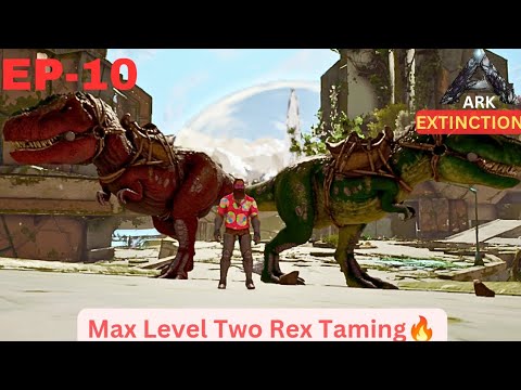 #10 How To Tame Max Level Rex | ARK Mobile Extinction | Easy Rex Taming Guide |