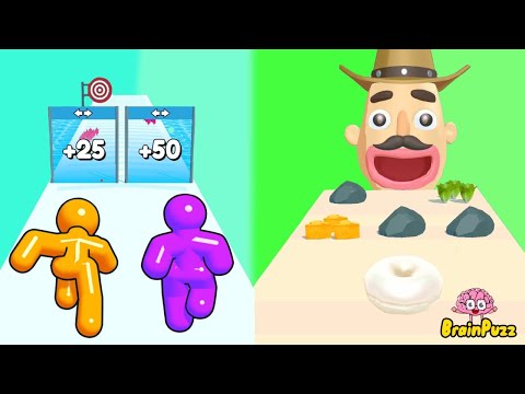 Tall Man Run VS Sandwich Runner - All Level Gameplay BEST iOS Android Games NEW BIG APK UPDATE