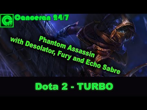 Phantom Assassin with Desolator Fury and Echo Sabre | Canceran 24/7 Dota 2