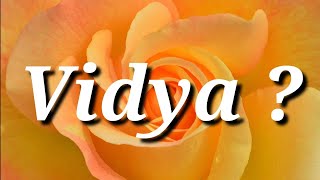 Vidya Name Status  Vidya Name Meaning  Vidya Name 