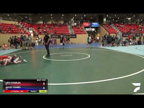 67 Lbs 1st Place Match - Levi Charles, IA Vs Hayes Daniel, AR 98d3