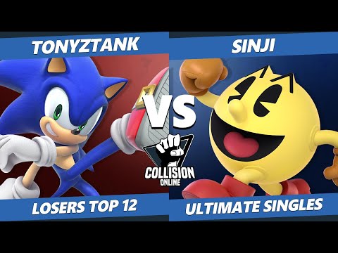 Collision Online Ultimate Losers Top 12 - TonyZTank (Sonic) Vs. DA EMP | Sinji (Pac-Man) SSBU