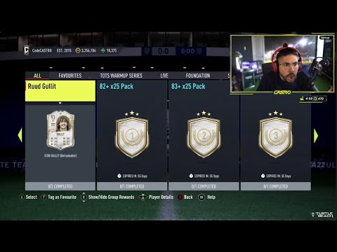 Castro1021 Reacts To ICON SWAPS 3 & 85+x20 PACKS & MORE INSANE REWARDS - FIFA22 ULTIMATE TEAM!