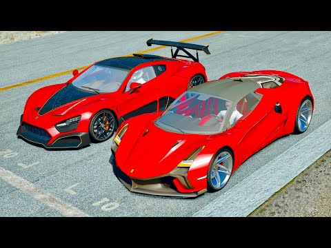 Ferrari Stallone 2022 vs Zenvo TSR-S at Monza GP