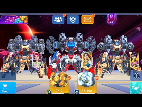 Scorpius with Nade Launcher 16, Helix Rack 16, Stasis Beam 16 - Mech Arena