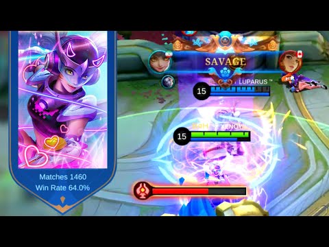 MOBILE LEGENDS WANWAN WIZARDRY DAMAGE ( HOW TO GET SAVAGE ) 💢🔥