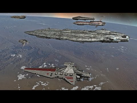 Rebellion vs Empire vs Hutt - Star Wars: Empire At War Remake NPC Battle
