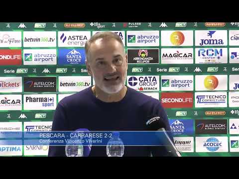 Pescara - Carrarese 2-2: Vincenzo Vivarini