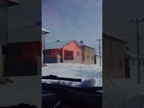 keçiborlu yeşilyurt köyünden kar manzaraları