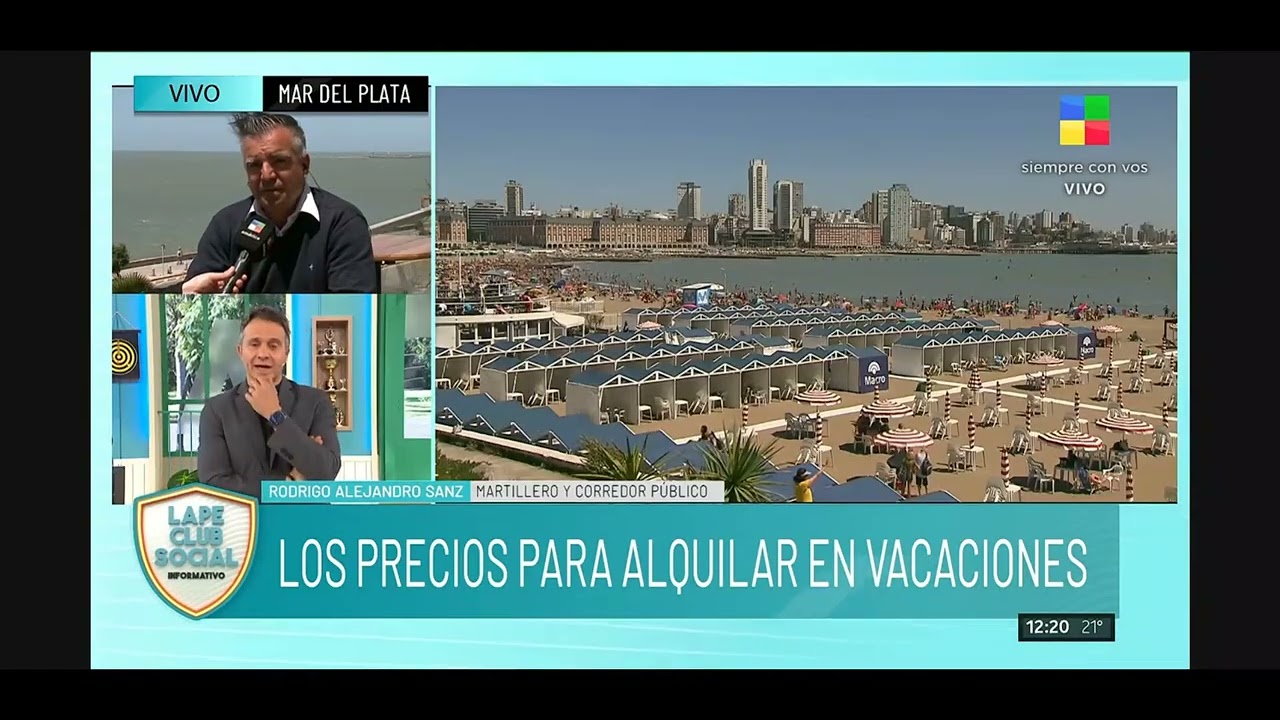 Entrevista para America - Verano 2026: tendencia de alquileres y comportamiento del turista
