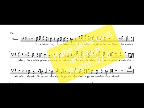 Habe deine Lust am Herrn - Cantata BuxWV 4 - Dietrich Buxtehude