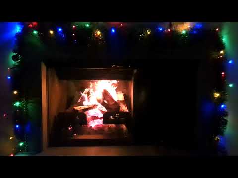 ★ Christmas Real Crackling Fireplace ★ Relaxing fireplace sound ★