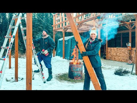 Life in the Cold | -15° Barn Build & Family Life in Alaska!
