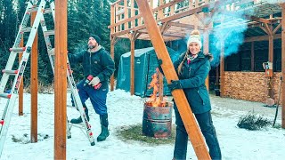 Life in the Cold | -15° Barn Build & Family Life in Alaska!