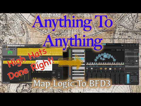 Map Logic Drums To BFD3 - With Proper High Hat Control - This Is a BIG F'ing DEAL