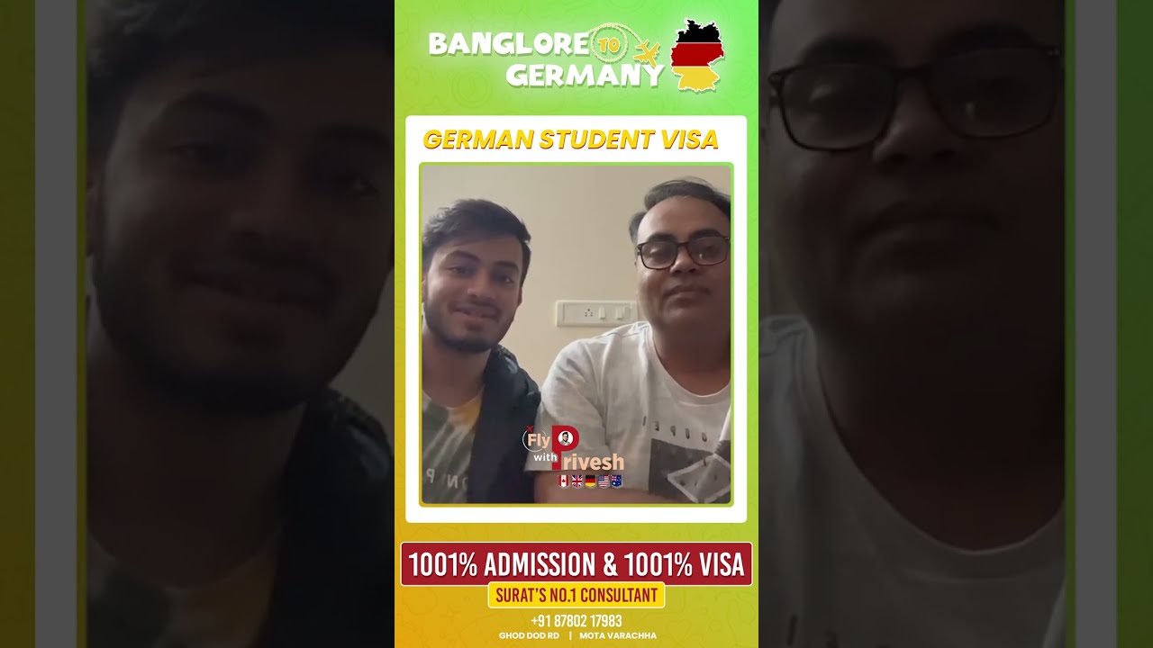 OUR BANGALORE STUDENT GOT GERMANY VISA | PARENTS REVIEW|STUDY IN GERMANY 2023-  WINTER SEMESTER 2023