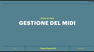 Gestione del MIDI
