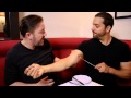 Ricky Gervais Sees Pierced Arm Real Or Magic David Blaine