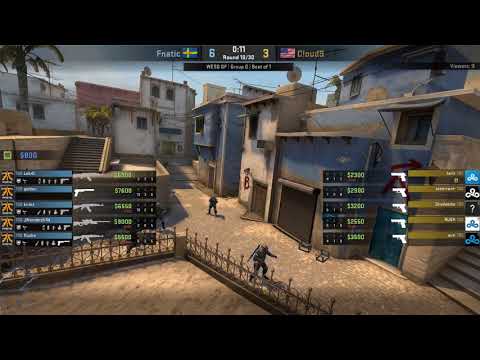 Cloud9 vs fnatic (Mirage) at WESG 2018 World Finals