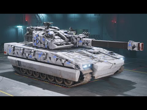 All SKINS showcase 4K - EMKV90-TOR "RailGun tank" [Battlefield 2042]