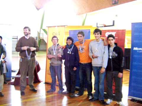 Entrega del 2º premio del concurso de robótica RAES 2009 a la Escuela Técnica de Maldonado