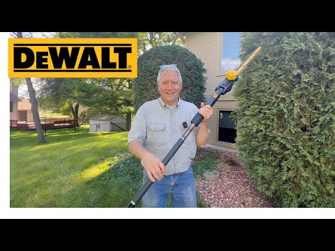 Dewalt Pole Hedge Trimmer - Dewalt Cordless Battery Powered Pole Hedge Trimmer