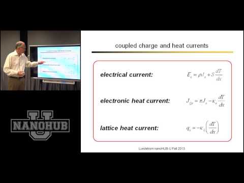 nanoHUB-U Thermoelectricity: Scientific Overview Shakouri-Datta-Lundstrom