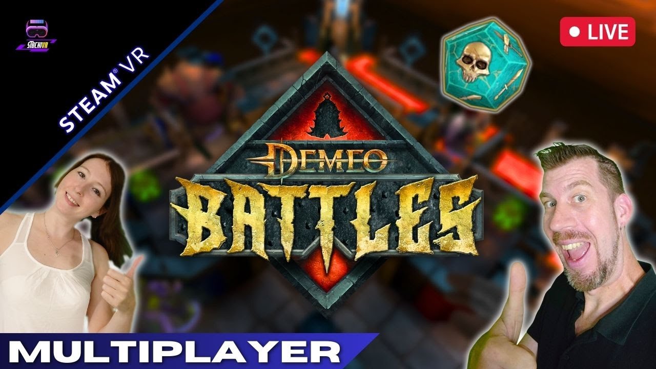 Stocki VR - Multiplayer 2 vs 2 - Demeo Battles - SteamVR // Pico4 - LIVE