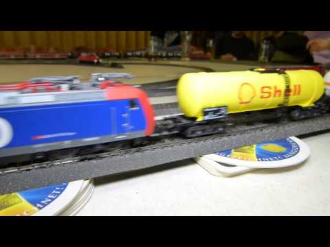 31. Stummi-Treff WN,  16 - BR 482 011-4 der SBB (Märklin 36851), SBB cargo Lok vor Güterzug