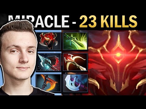 Shadow Fiend Dota Gameplay Miracle with 23 Kills and Butterfly
