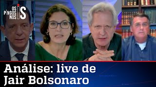 Comentaristas analisam a live de Jair Bolsonaro de 19/08/21