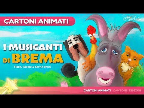 I musicanti di Brema storie per bambini - Cartoni Animati - Fiabe e Favole per Bambini