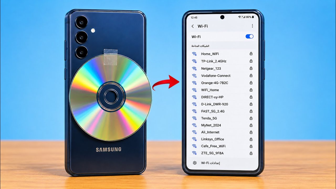 ضع قرص CD في هاتفك واحصل على إنترنت مجاني, ابتكار مدهش 