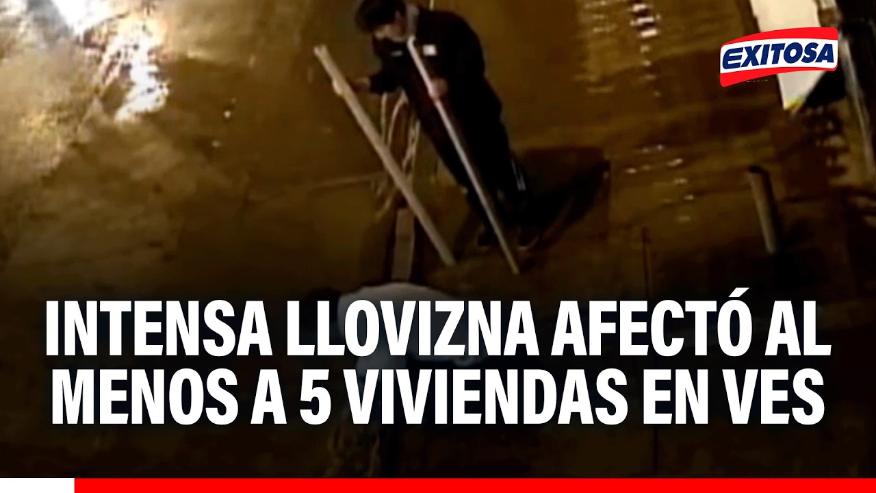🔴🔵 Intensa llovizna afectó al menos a 5 viviendas en Villa El Salvador