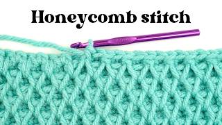 How to crochet the Honeycomb Stitch (Crochet Smock Stitch)