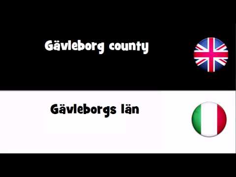 SAY IT IN 20 LANGUAGES = Gävleborg county