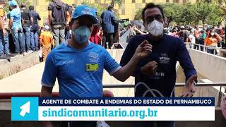 Jailson com o companheiro e “Agente de Combate a Edemias” de Pernambuco