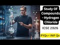 Hydrogen Chloride Study Of Compounds Hydrogen Chloride ICSE Class 10 Sirtarunrupani​