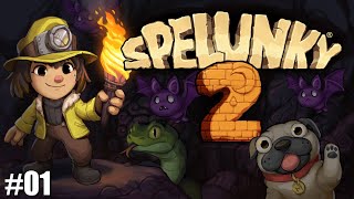 Lets stumble around in Spelunky 2 (PS4) - Ep 01