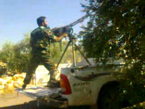 استهداف طائرة مروحية بواسطة رشاش دوشكا من قبل كتائب ذو النوريين