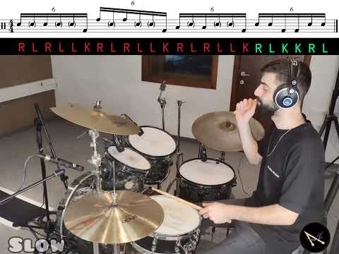 Drum Lesson - 16th note triplets drum fill #18 | Ariel Kasif