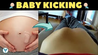 Baby kicks 🔥 Baby kicking in belly 👶 Pregnan