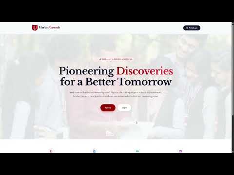 Marianresearch Portal Complete User Guide Tutorial Scholar Faculty Admin