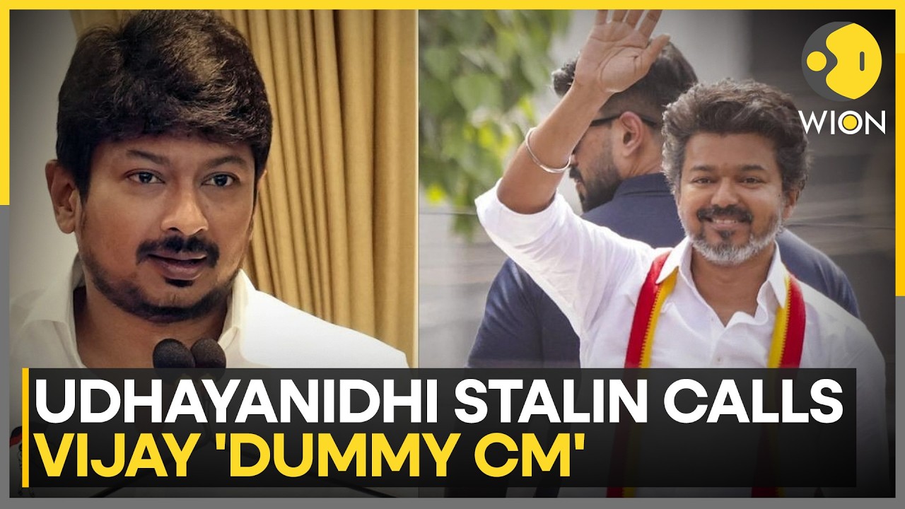 TN War Of Words: Udhayanidhi Stalin Calls Vijay ‘Dummy CM’, Labels TVK Fascist | WION