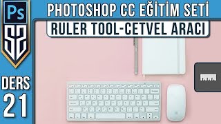 21: Photoshop Ruler Tool - Cetvel Aracı Nasıl Kullanılır | Photoshop Dersleri Eğitim Seti