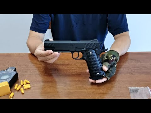 Colt  M1911 Auto Shell Ejecting Blowback Toy Gun Unboxing 2022 -  Laser Tag Pistol