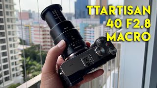 New Lens Release! - TTArtisan 40mm F2 8 Macro Review on Sony A7C