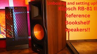 Unboxing New Klipsch RB-81 II Reference Bookshelf speakers!!!